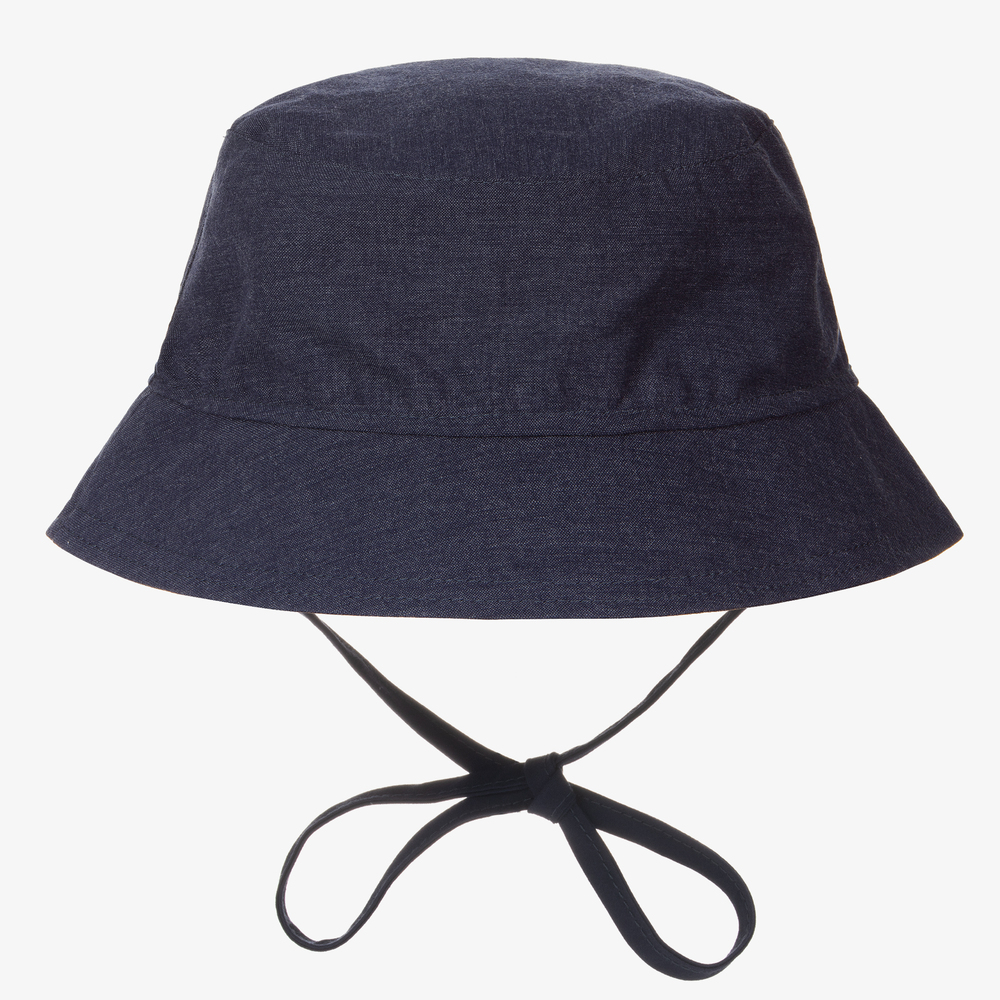 Jamiks-Boys Blue Cotton Bucket Hat | Childrensalon Outlet