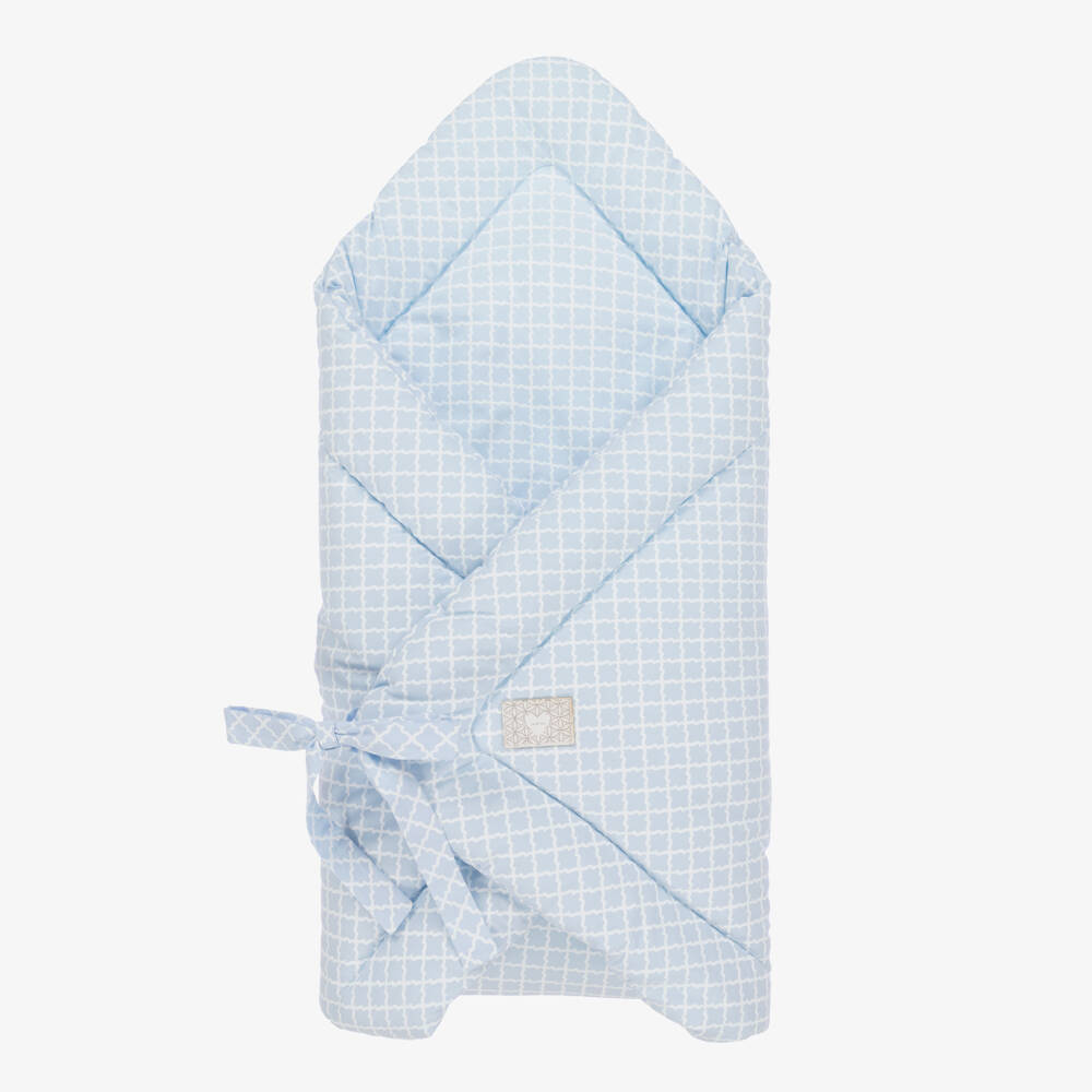Jamiks-Boys Blue Geometric Cotton Wrap | Childrensalon Outlet