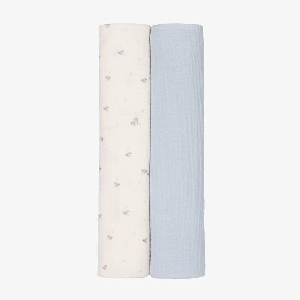 Jamiks-Boys Blue Organic Muslin Set | Childrensalon Outlet