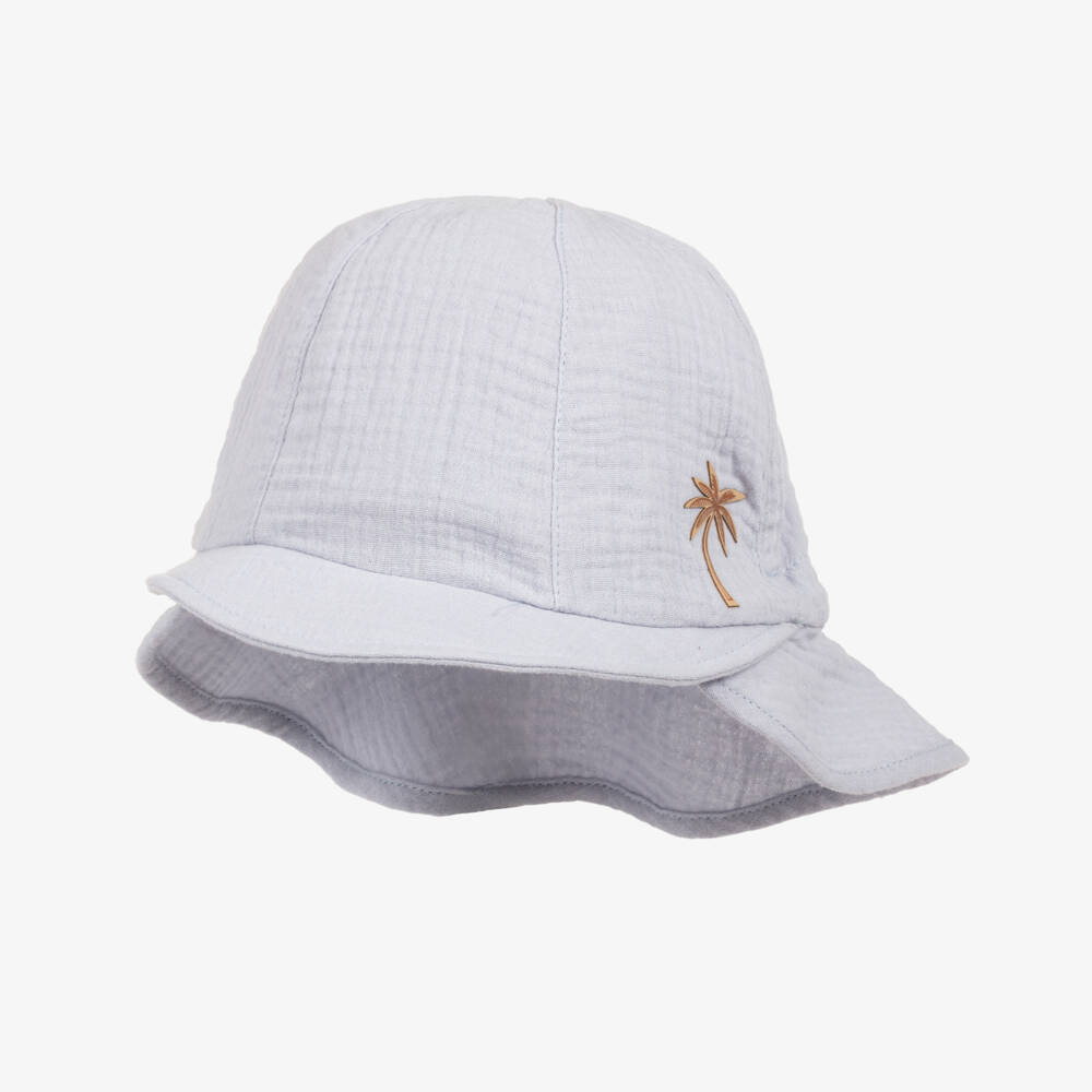 Jamiks-Boys Breezy Blue Sun Cap | Childrensalon Outlet