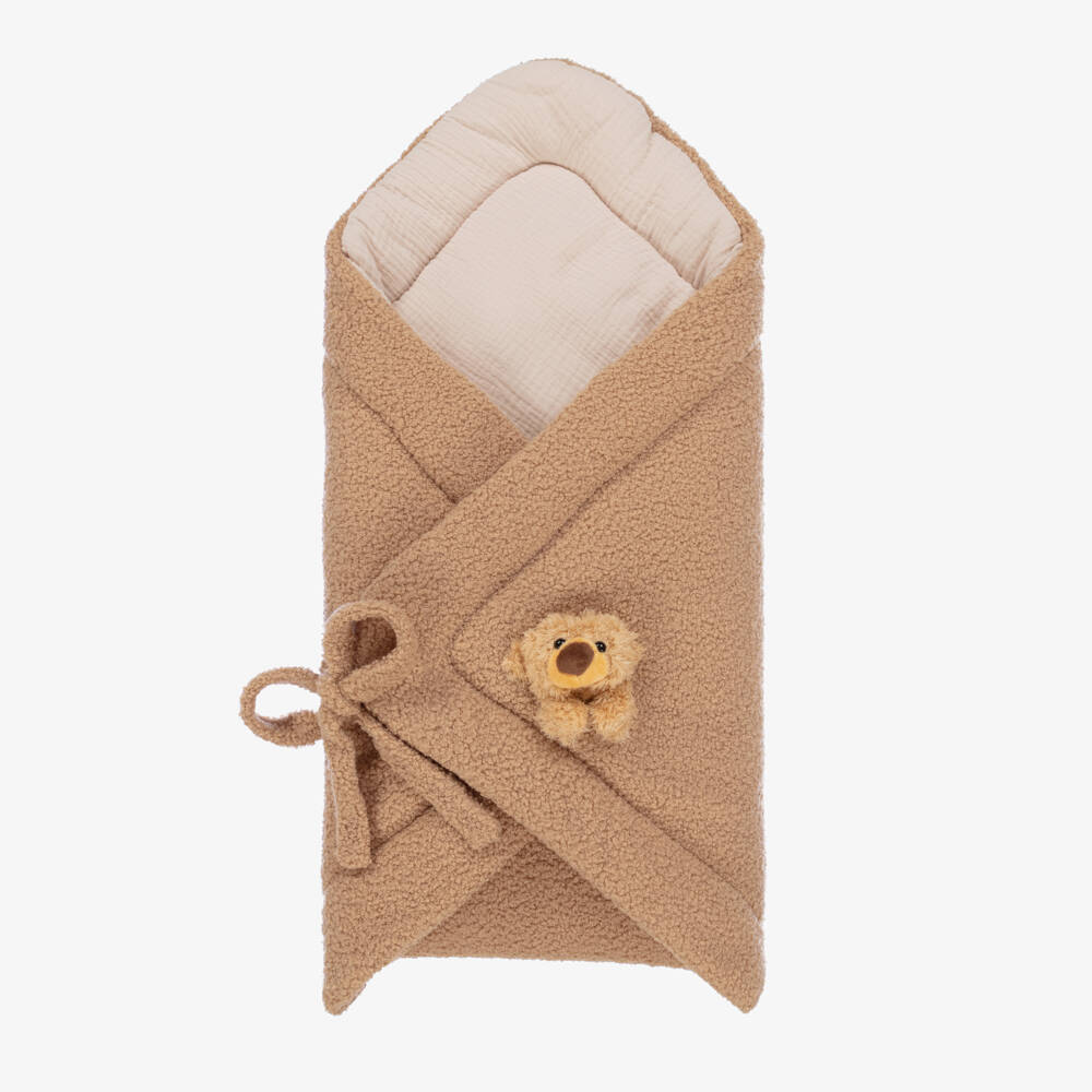 Jamiks-Boys Brown Fleece Bear Wrap | Childrensalon Outlet