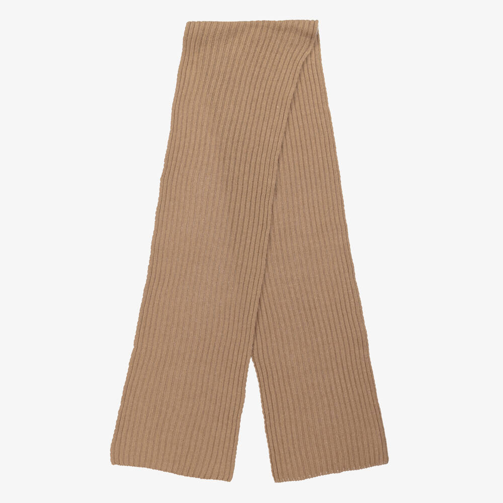 Jamiks-Boys Brown Wool Blend Scarf | Childrensalon Outlet