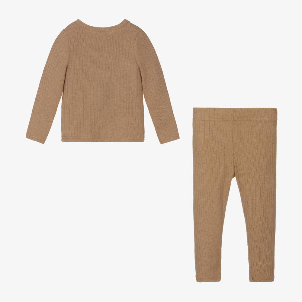 Jamiks-Boys Caramel Jersey Trouser Set | Childrensalon Outlet