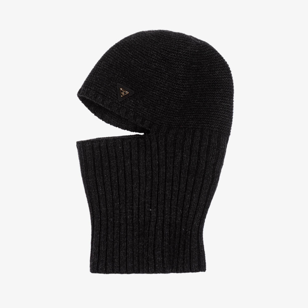 Jamiks-Boys Charcoal Wool Knit Balaclava | Childrensalon Outlet