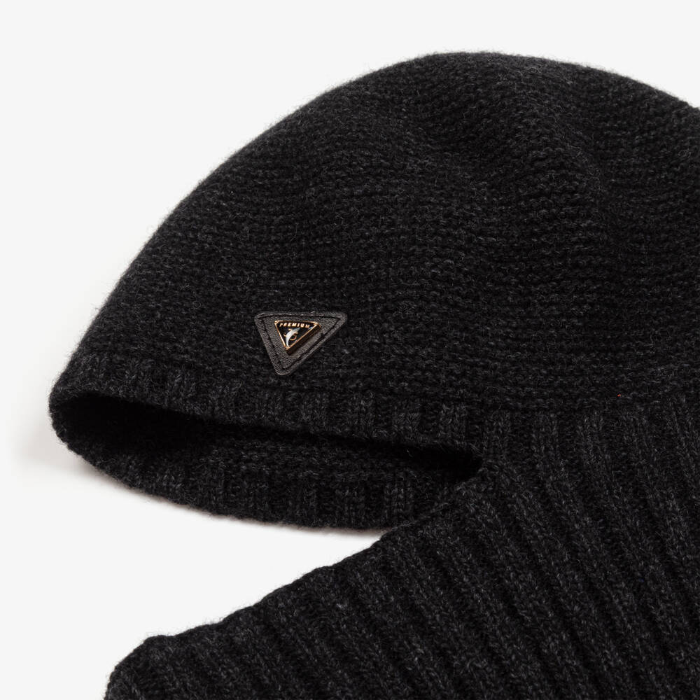 Jamiks-Boys Charcoal Wool Knit Balaclava | Childrensalon Outlet