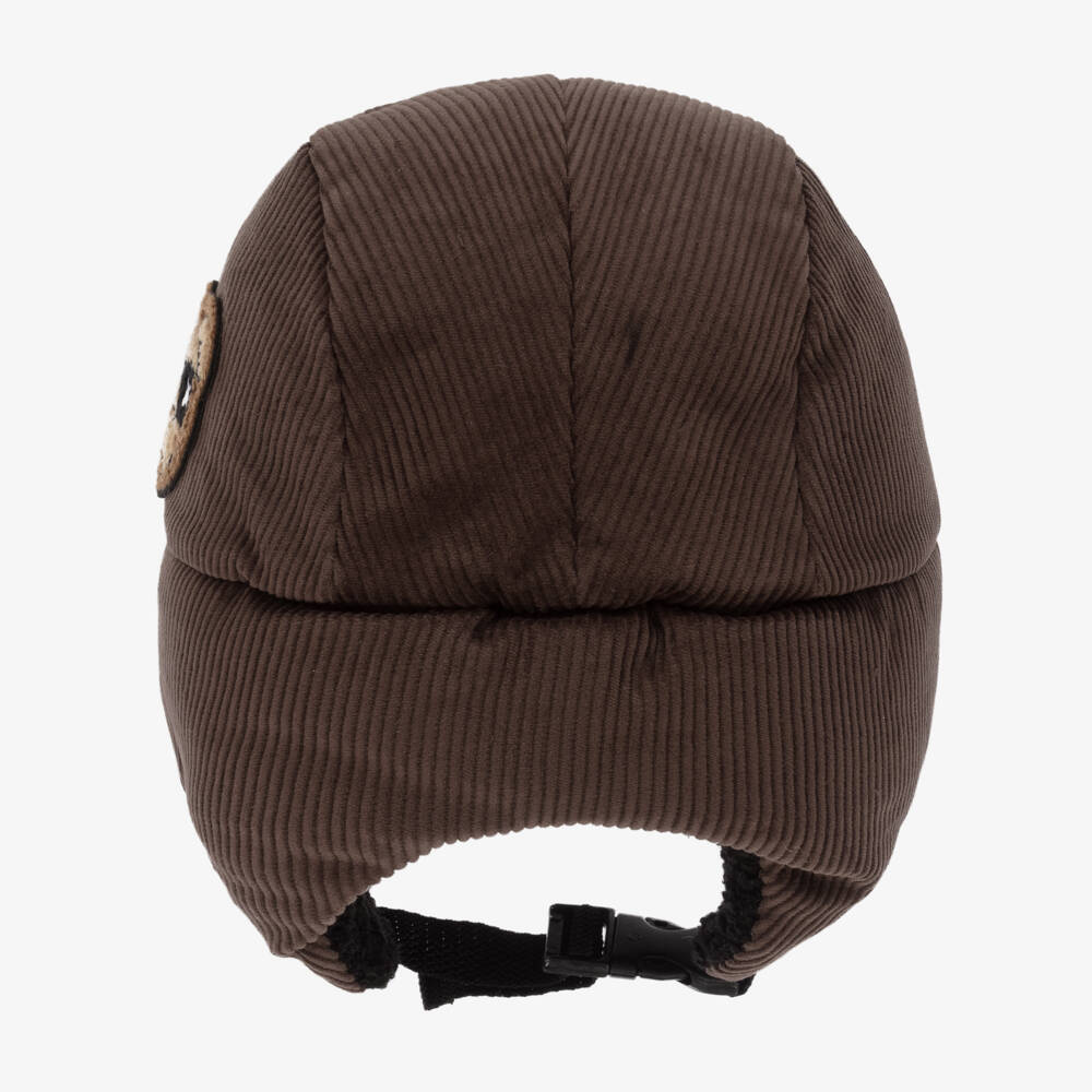 Jamiks-Boys Corduroy Trapper Cap in Brown | Childrensalon Outlet