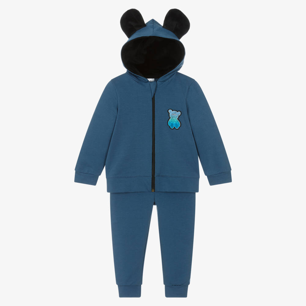 Jamiks-Хлопковый спортивный костюм с мишкой для мальчиков | Childrensalon Outlet
