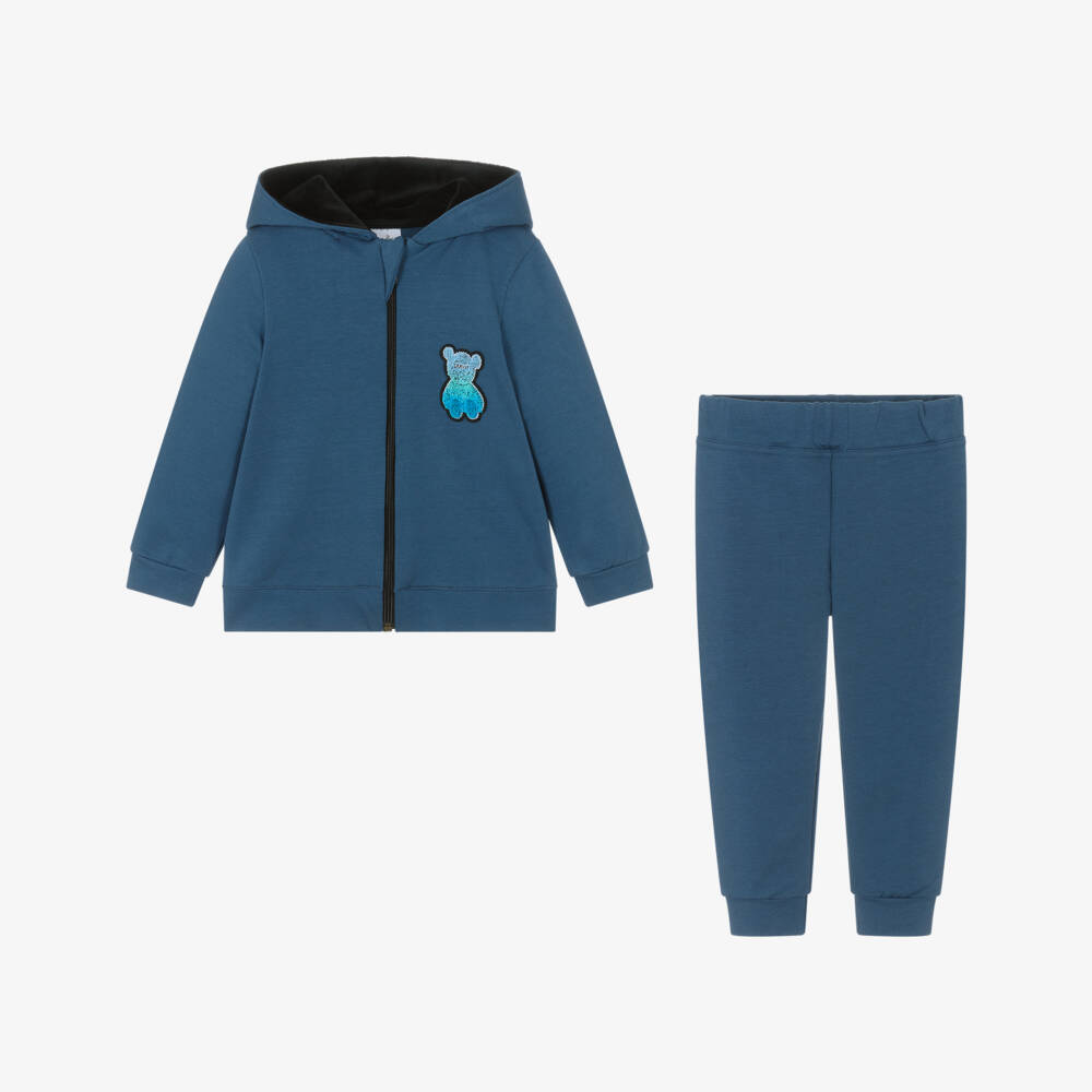 Jamiks-Boys Cotton Teddy Bear Tracksuit | Childrensalon Outlet