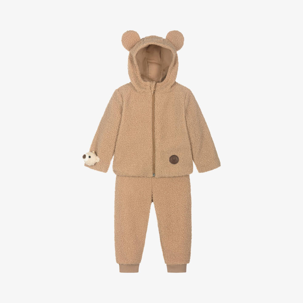 Jamiks-Boys Cream Sherpa Fleece Set | Childrensalon Outlet