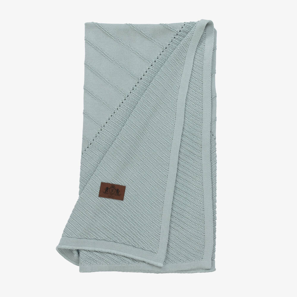 Jamiks-Boys Green Knit Viscose Blanket | Childrensalon Outlet
