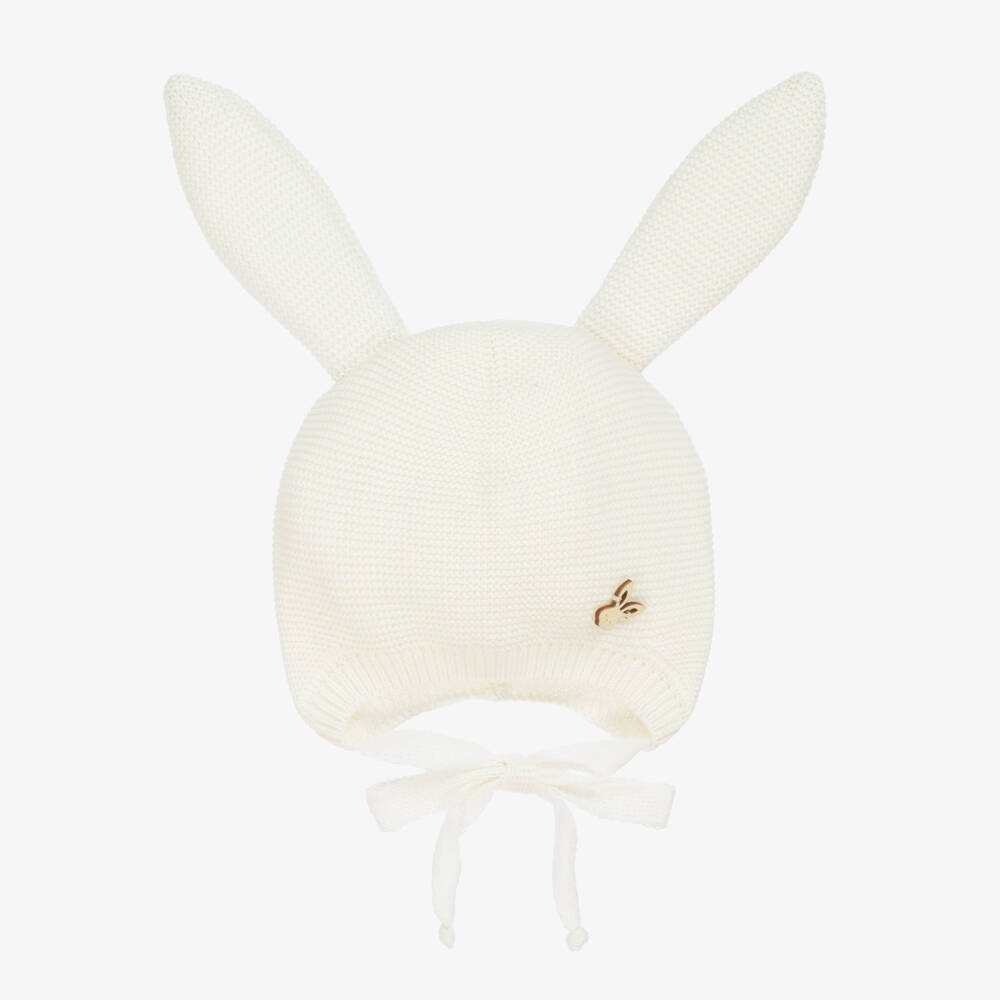 Jamiks-Boys Ivory Cozy Bunny Cap | Childrensalon Outlet