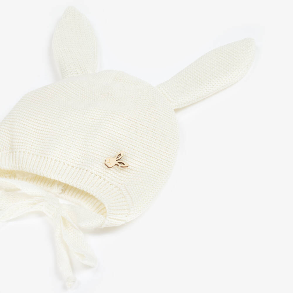 Jamiks-Boys Ivory Cozy Bunny Cap | Childrensalon Outlet