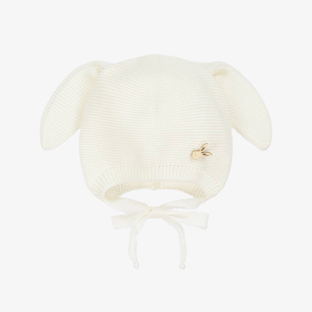 Jamiks-Boys Ivory Cozy Bunny Cap | Childrensalon Outlet