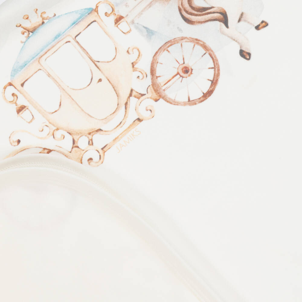 Jamiks-Boys Ivory Enchanted Cotton Throw | Childrensalon Outlet