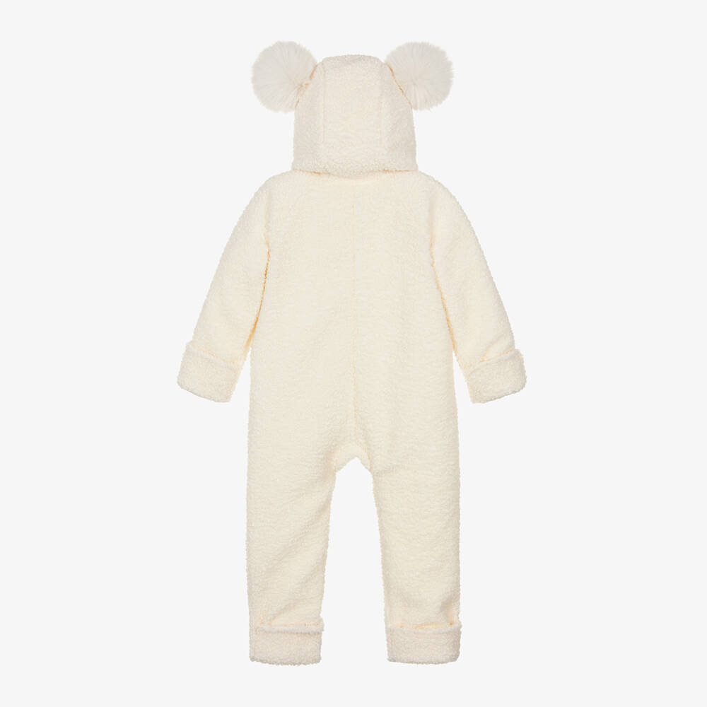 Jamiks-Boys Ivory Fleece Pramsuit | Childrensalon Outlet