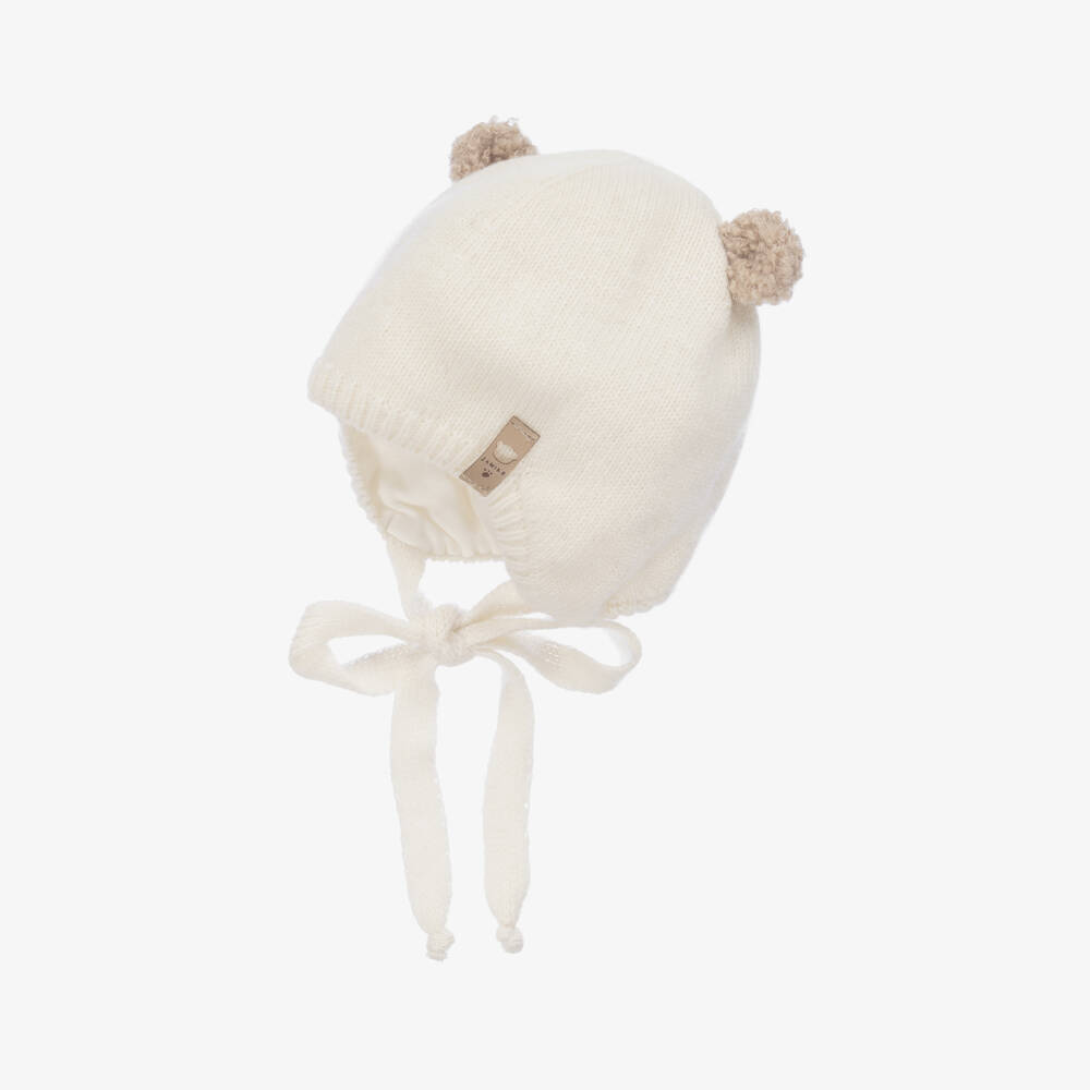 Jamiks-Boys Ivory Knit Earflap Hat | Childrensalon Outlet