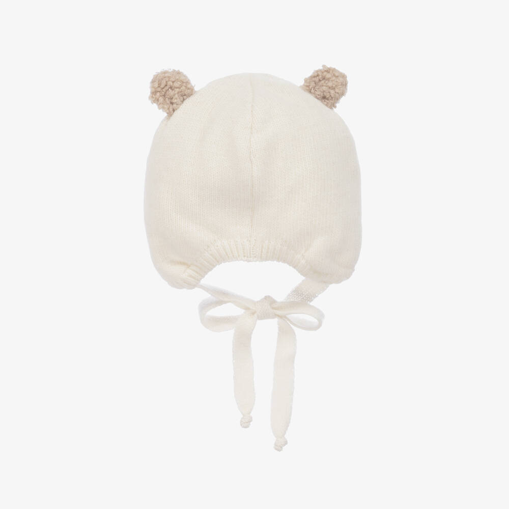 Jamiks-Boys Ivory Knit Earflap Hat | Childrensalon Outlet