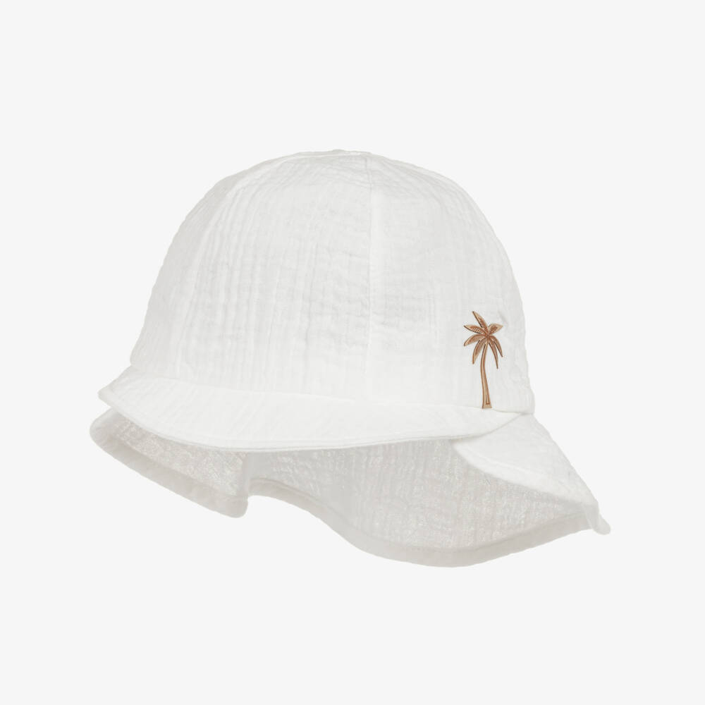 Jamiks-Boys Pure Cotton Sun Shield Hat | Childrensalon Outlet