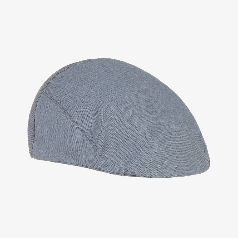 Jamiks-Boys Soft Blue Cotton Cap | Childrensalon Outlet