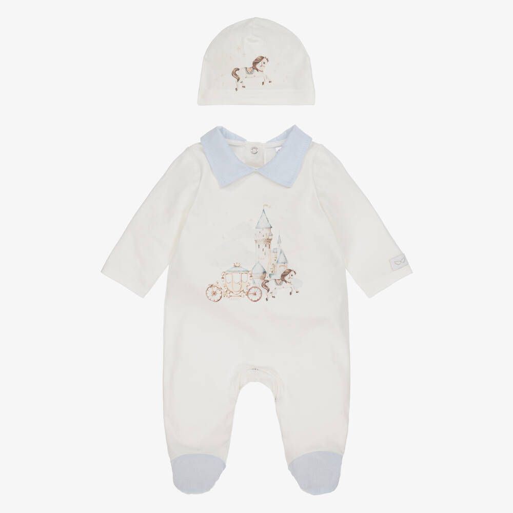 Jamiks-Boys Soft Ivory Baby Outfit Set | Childrensalon Outlet