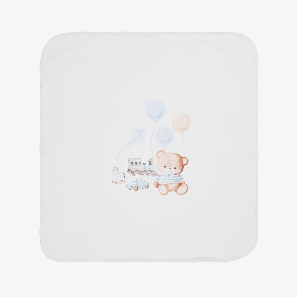 Jamiks-Boys Soft White Bear Blanket | Childrensalon Outlet