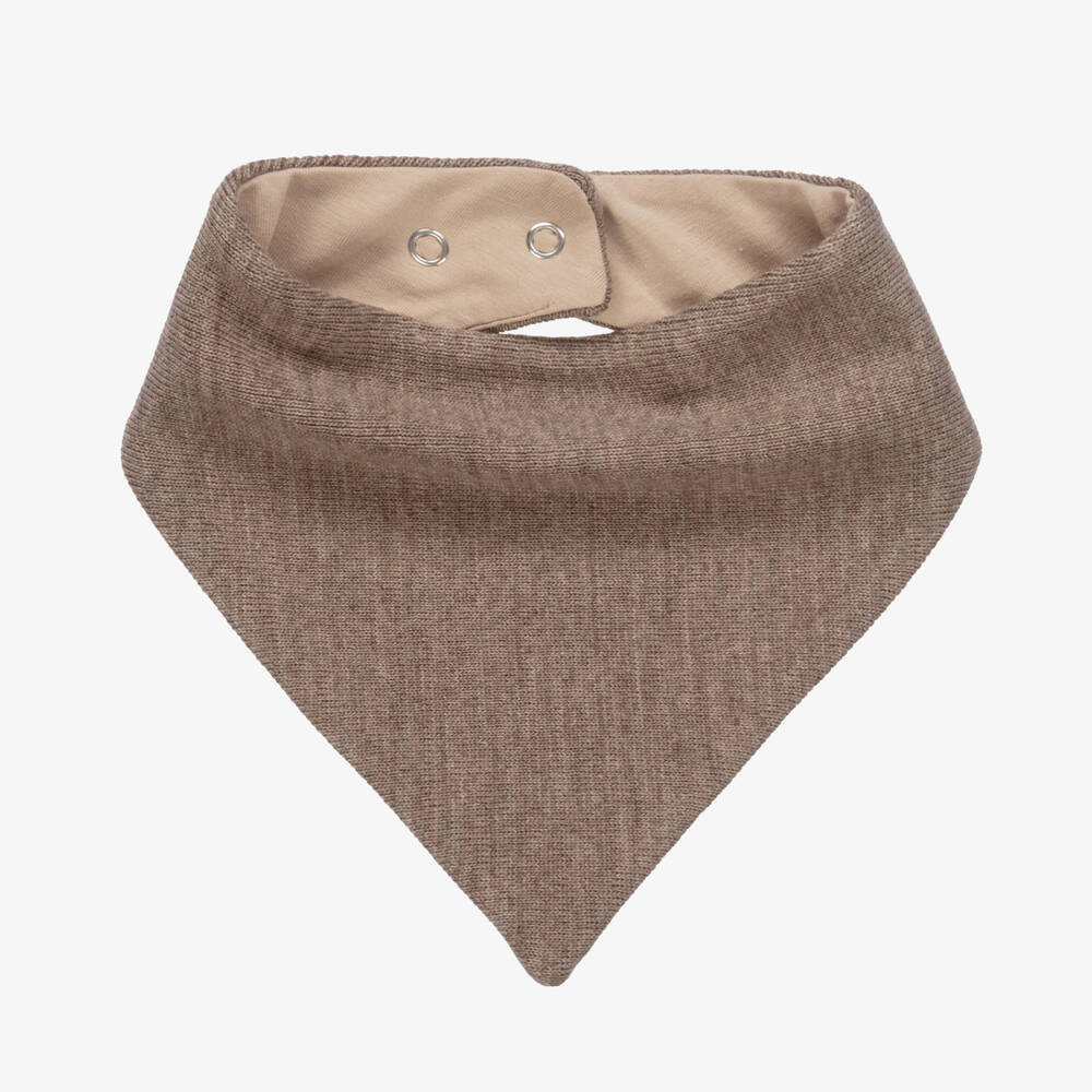 Jamiks - Brown Knitted Neck Warmer Baby Collar | Childrensalon