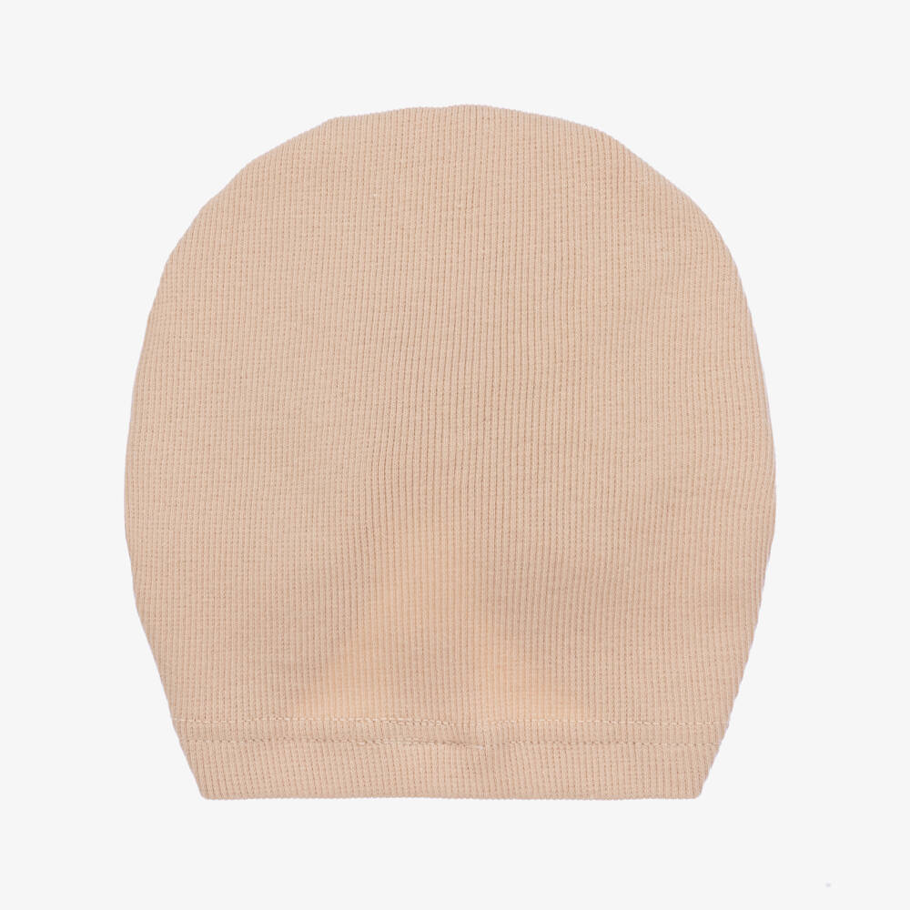 Jamiks-Girls Beige Cotton Bow Turban | Childrensalon Outlet
