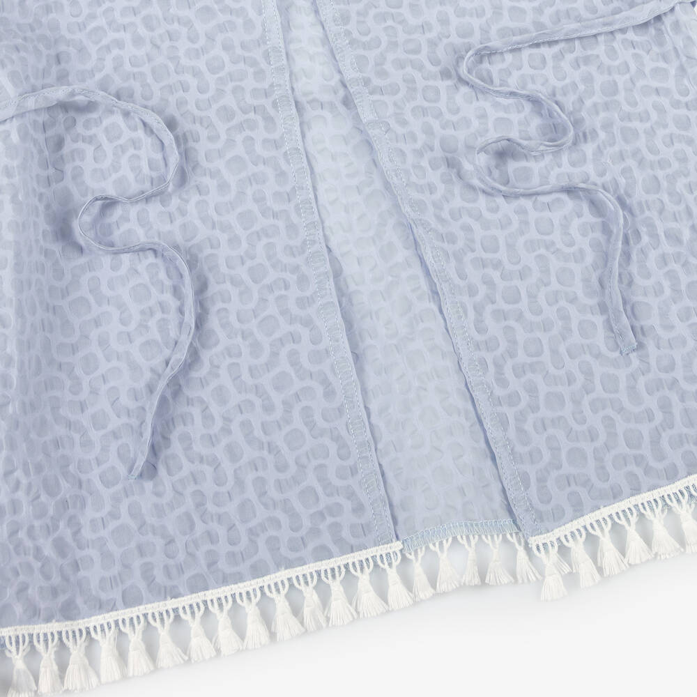 Jamiks-Girls Blue Cotton Beach Kimono | Childrensalon Outlet