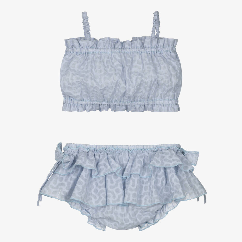 Jamiks-Girls Blue Cotton Beach Set | Childrensalon Outlet