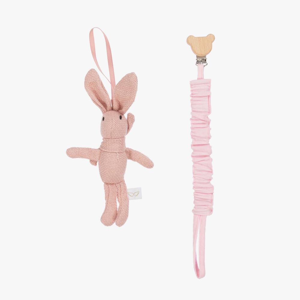 Jamiks-Girls' Blush Bear Muslin Set | Childrensalon Outlet