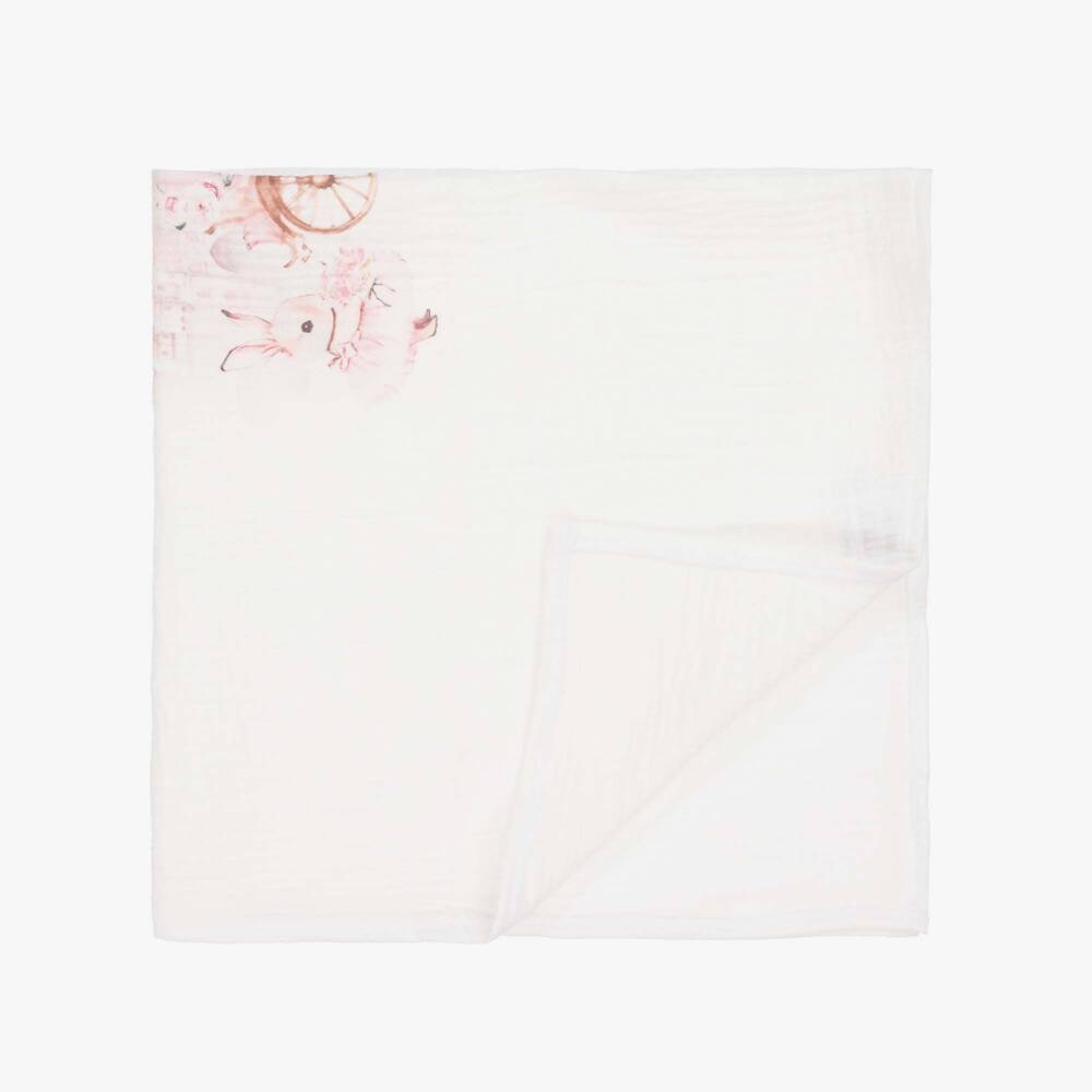 Jamiks-ثنائي قماش موسلين وردي للبنات مع مشبك أرنب | Childrensalon Outlet