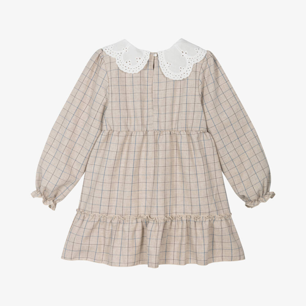 Jamiks-Girls Checkered Cotton Dress with Bow | Childrensalon Outlet