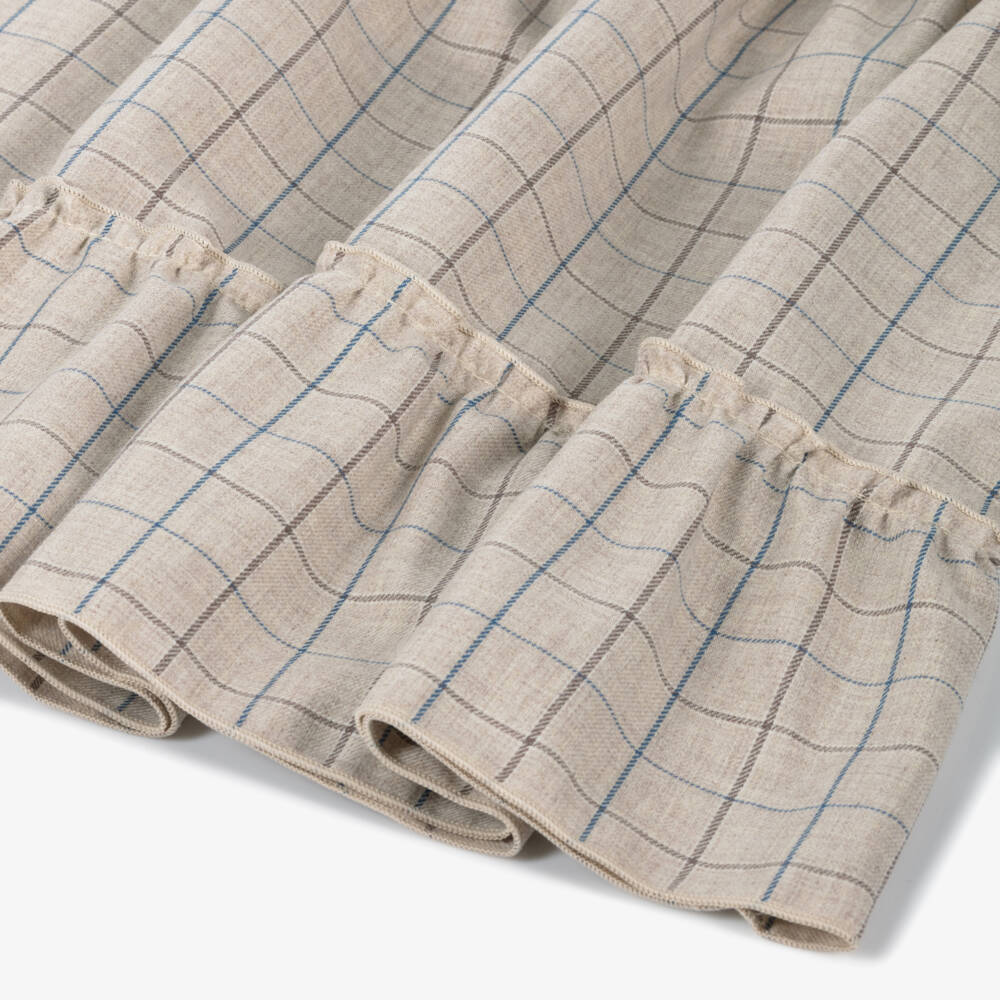 Jamiks-Girls Checkered Cotton Dress with Bow | Childrensalon Outlet