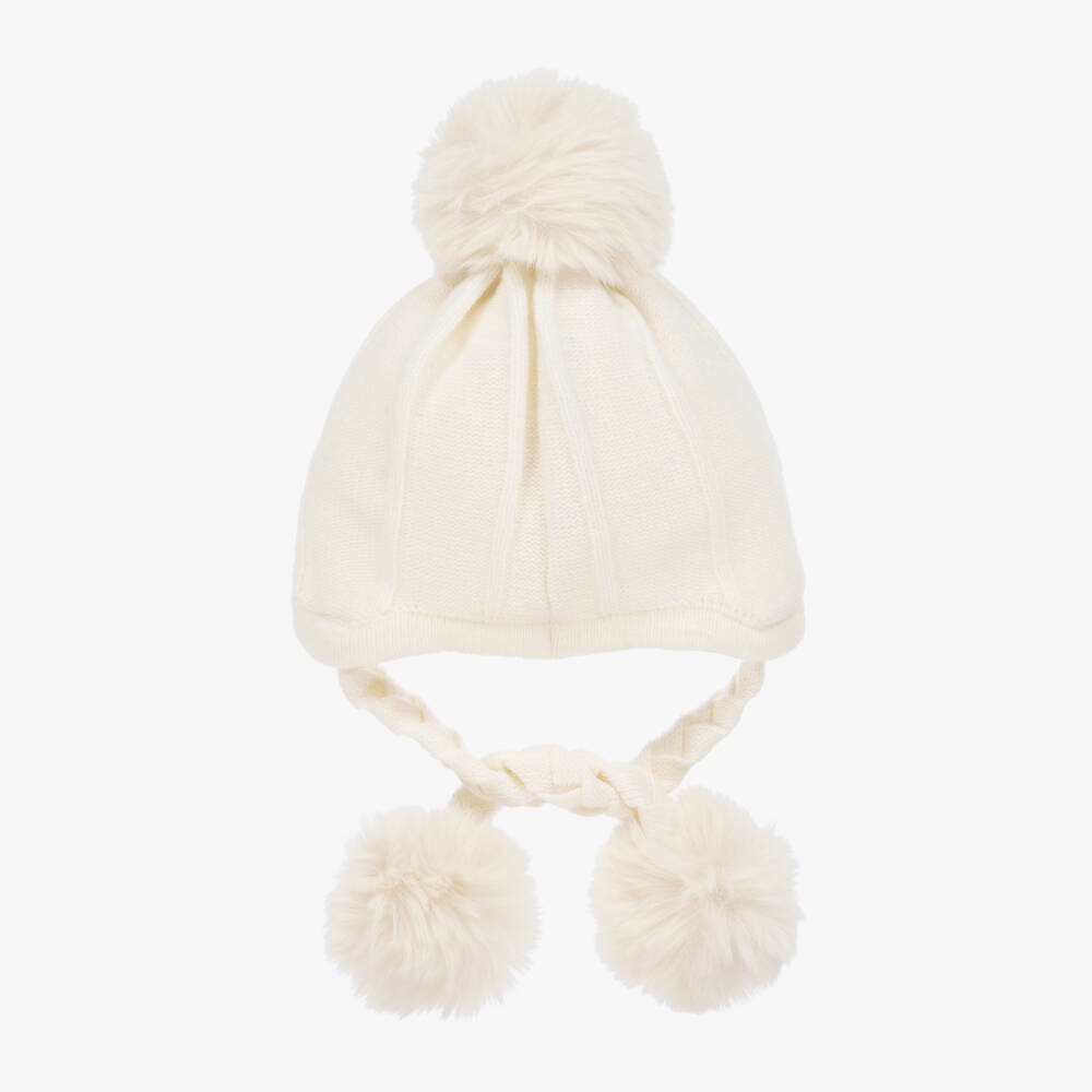 Jamiks-Girls Cozy Ivory Knit Cap | Childrensalon Outlet