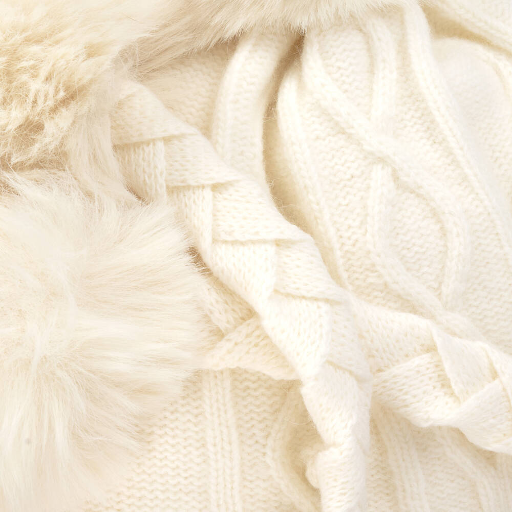 Jamiks-Girls Cozy Ivory Knit Cap | Childrensalon Outlet