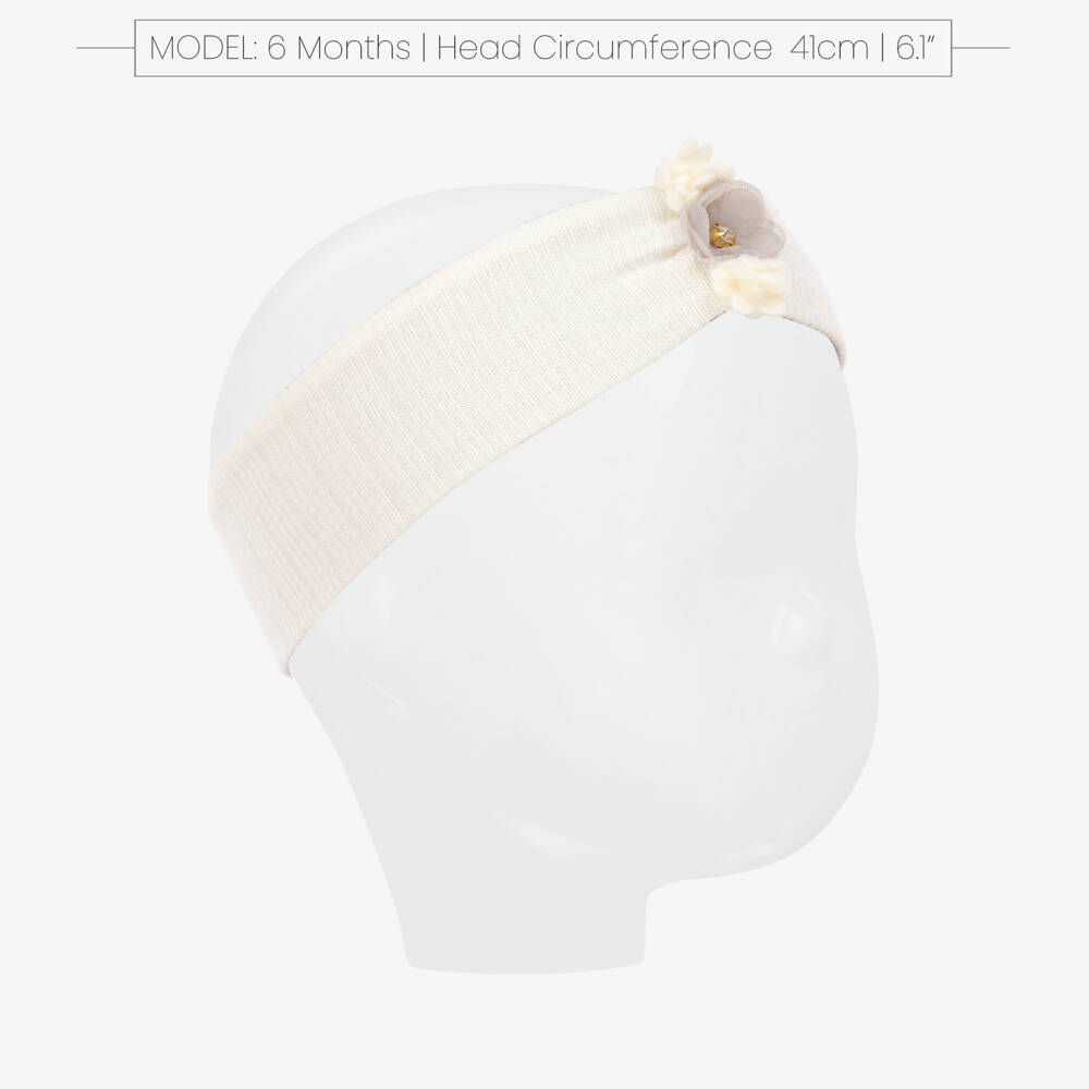 Jamiks-Girls Cream Floral Hairband | Childrensalon Outlet