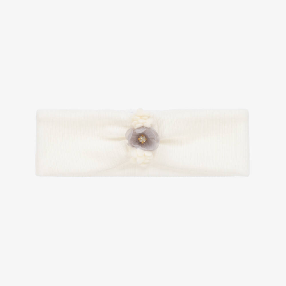 Jamiks-Girls Cream Floral Hairband | Childrensalon Outlet