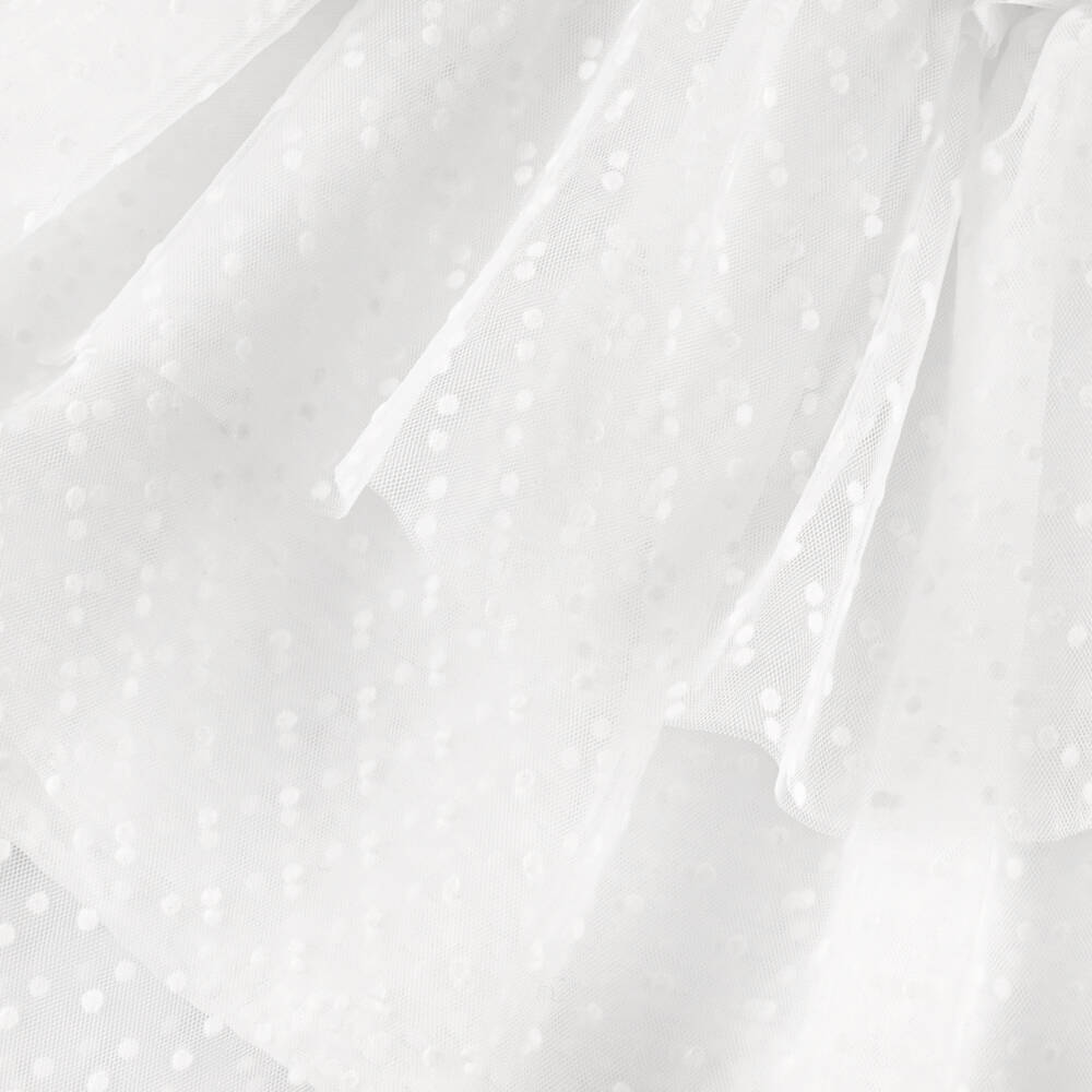 Jamiks-Girls Cream Tulle & Jersey Frock | Childrensalon Outlet