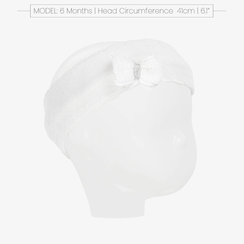 Jamiks-Girls Darling White Knit Hairband | Childrensalon Outlet