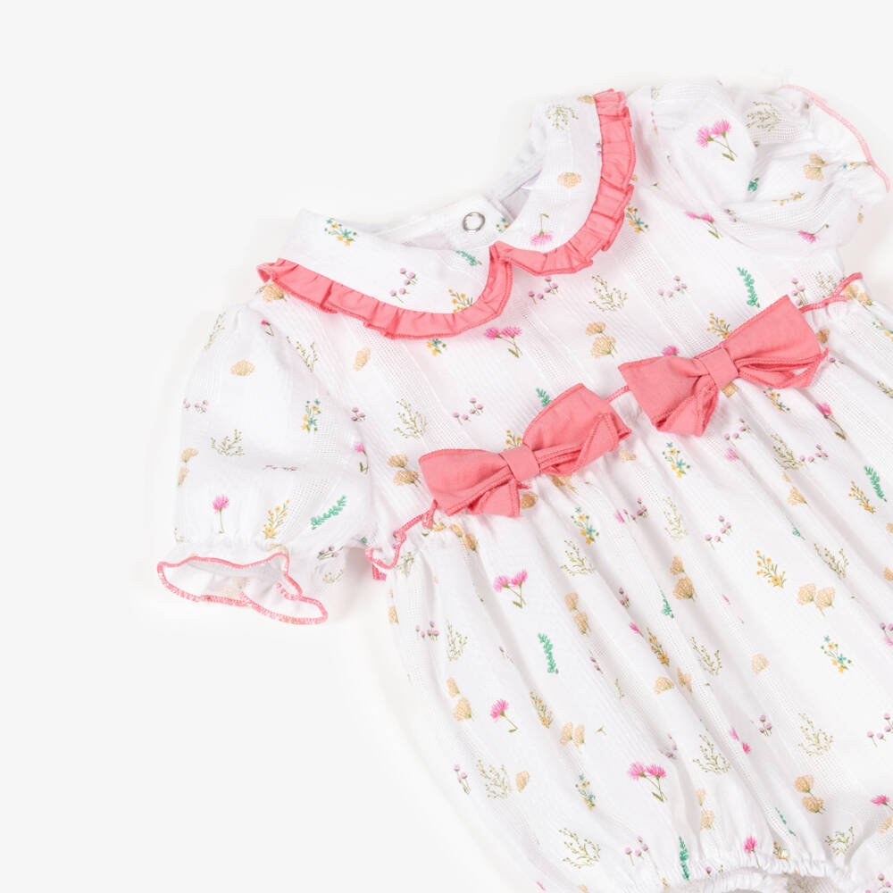 Jamiks-Girls Delicate Cotton Blossom Romper | Childrensalon Outlet