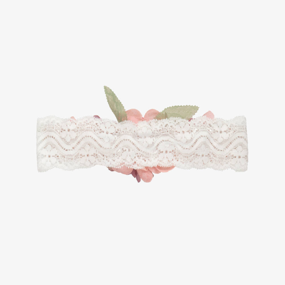 Jamiks-Girls Delicate Floral Pink Hairband | Childrensalon Outlet