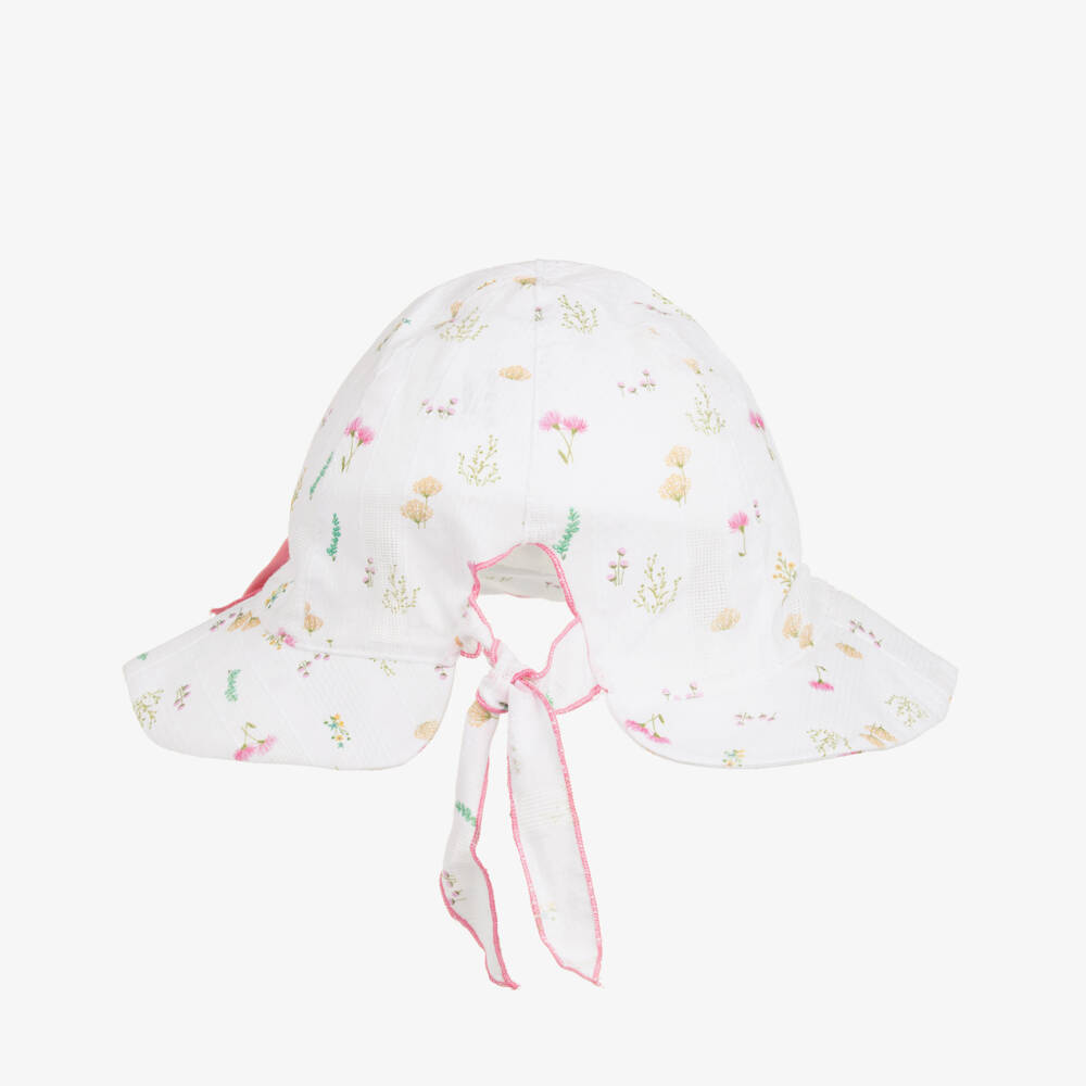 Jamiks-Girls' Delicate White Blossom Sun Hat | Childrensalon Outlet