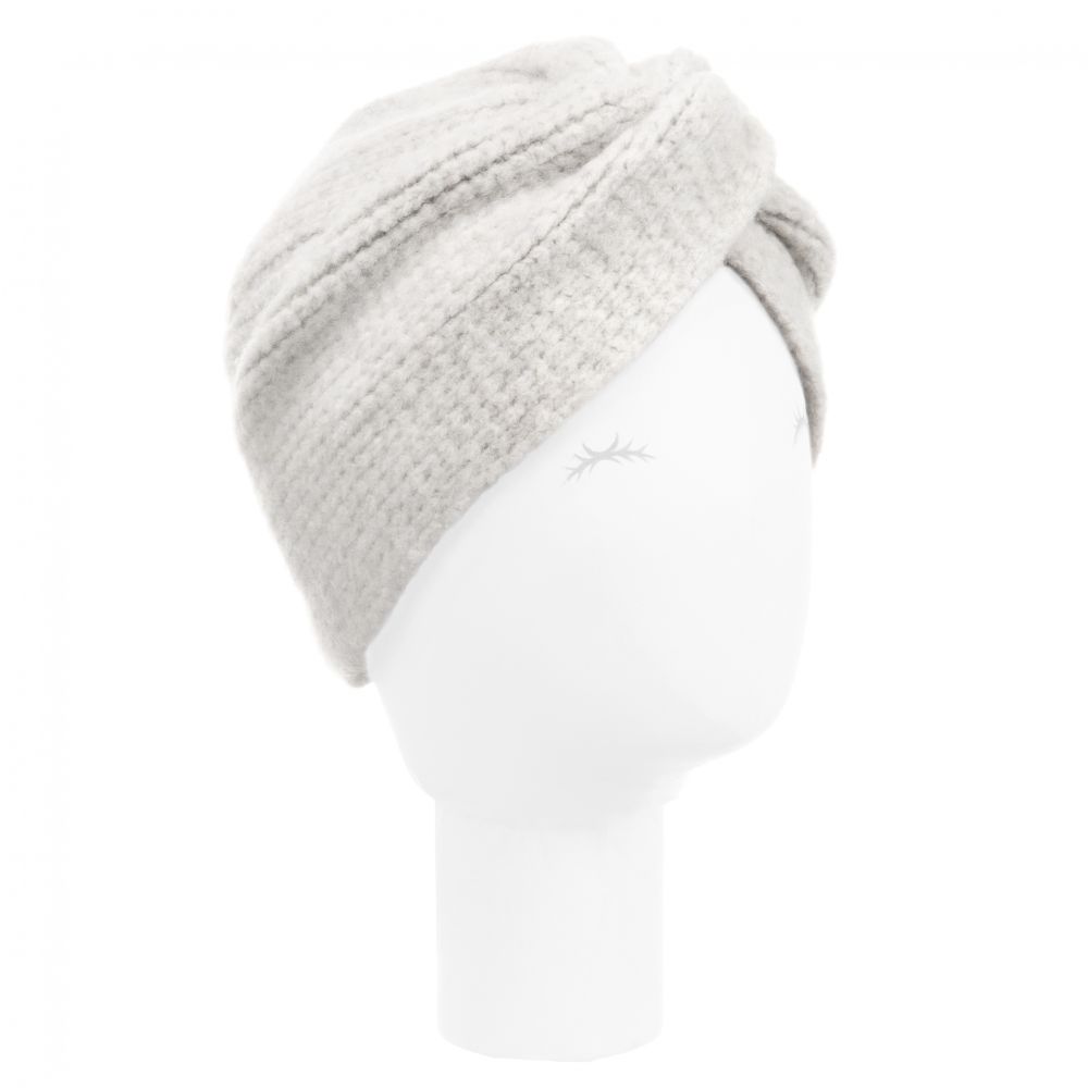 Jamiks - Turban gris en maille Fille | Childrensalon