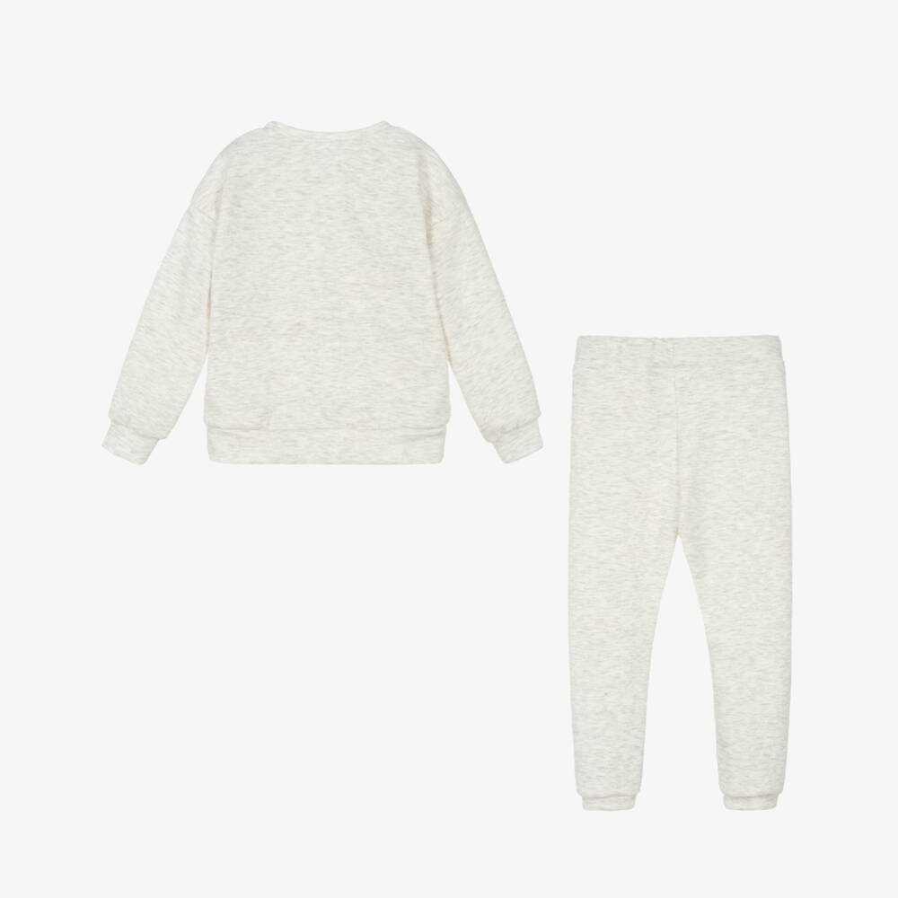 Jamiks-طقم رياضي رمادي للبنات بتصميم دمية تيدي | Childrensalon Outlet