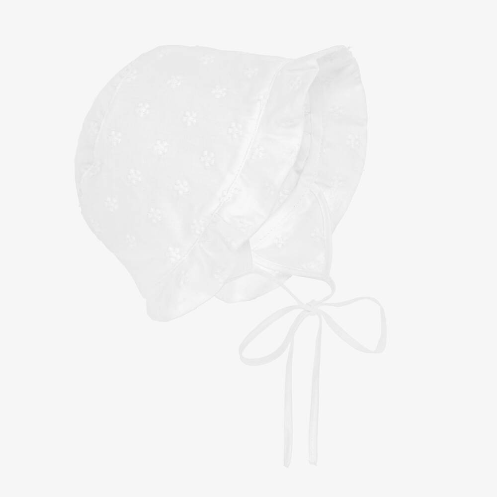 Jamiks-Girls Ivory Blossom Cotton Sunhat | Childrensalon Outlet