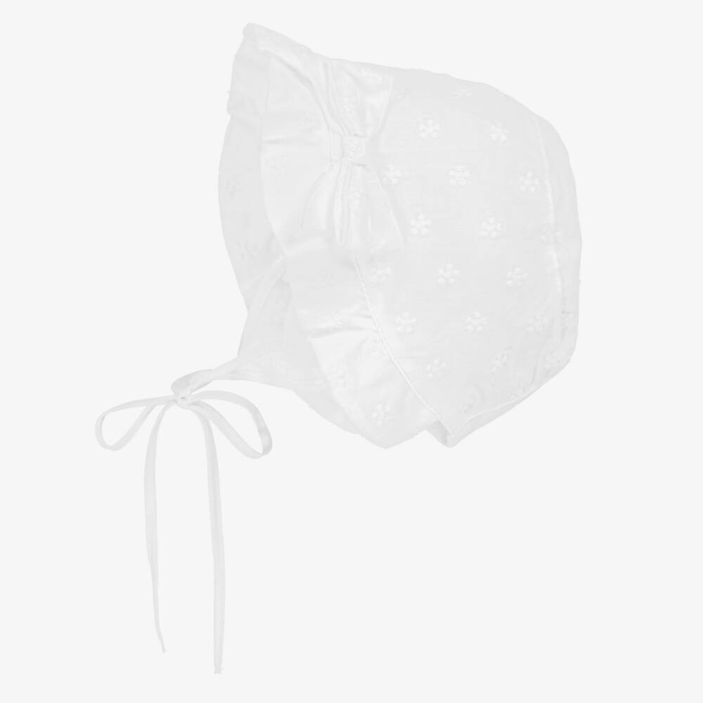 Jamiks-Girls Ivory Blossom Cotton Sunhat | Childrensalon Outlet