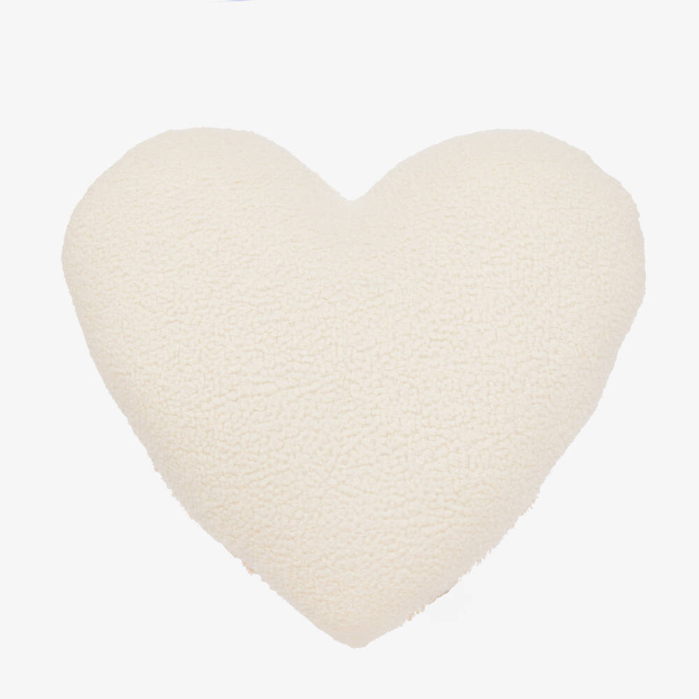 Jamiks-Girls Ivory Bouclé Cushion | Childrensalon Outlet