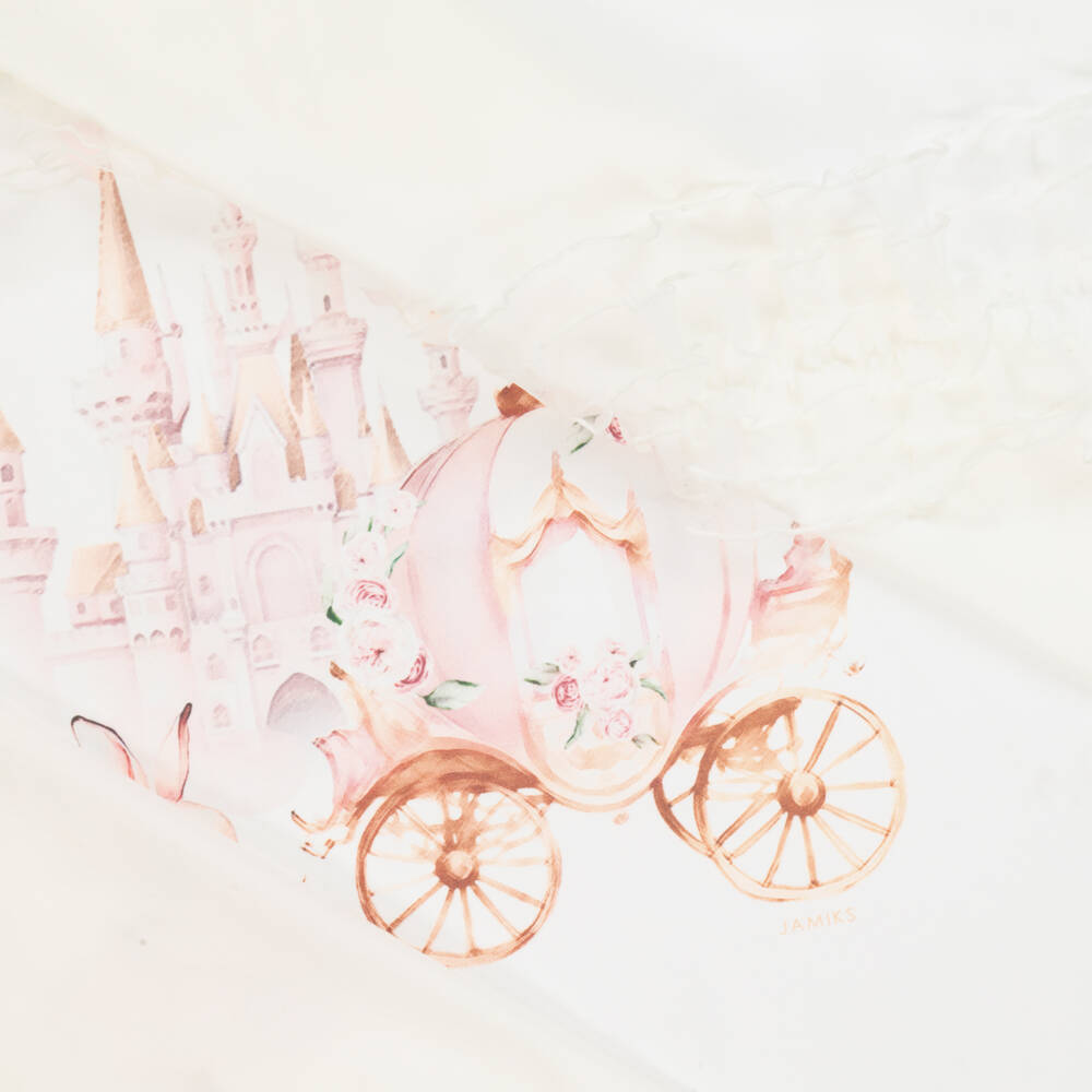 Jamiks-Girls' Ivory Cotton Comfort Blanket | Childrensalon Outlet