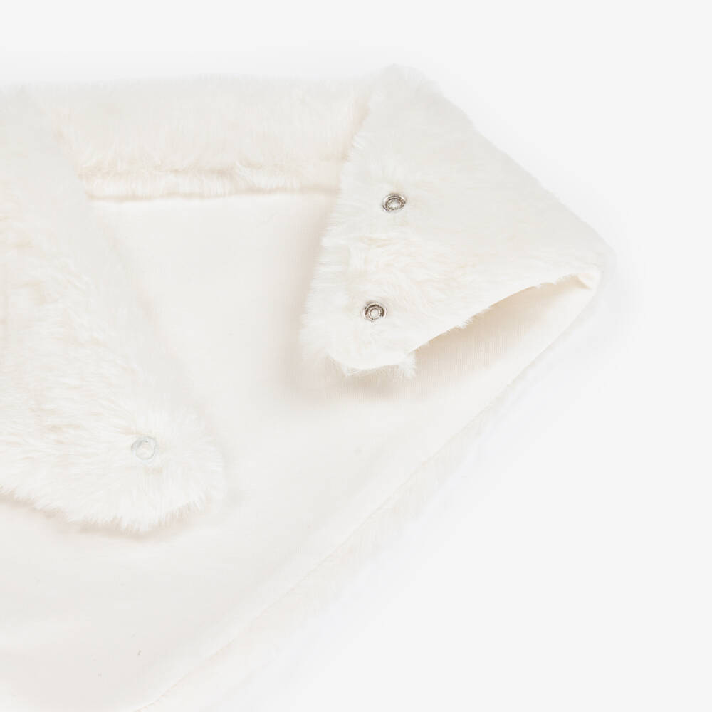 Jamiks-Girls Ivory Faux Fur Neck Warmer | Childrensalon Outlet