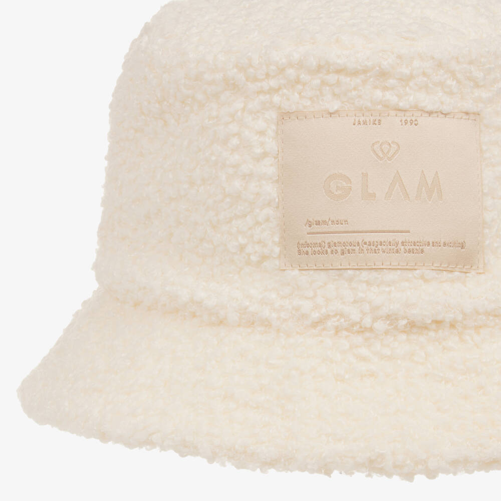 Jamiks-Girls Ivory Fleece-Lined Bucket Hat | Childrensalon Outlet